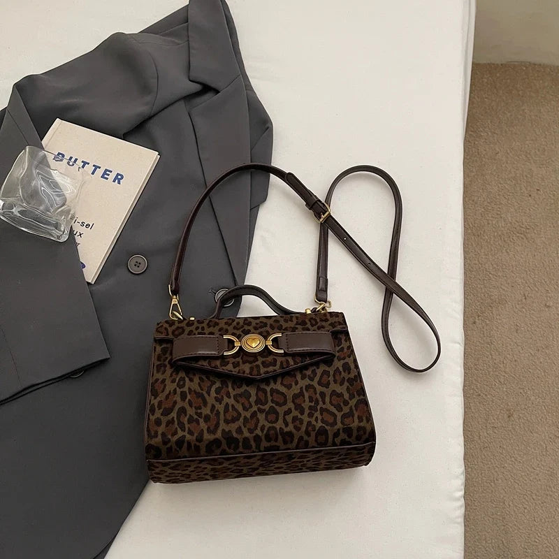 PU Leather Vintage Handbag for Women Short Top Handle Satchel Purse New Trend Crossbody