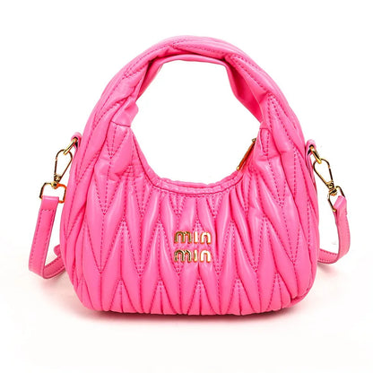 Designer Women Handbags 2026 French Women's Bag Pleated Miu Niche