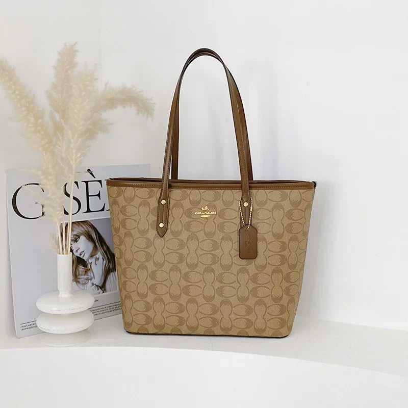 Niche Circular Print Tote Bag 2026 New Arrival Fashionable