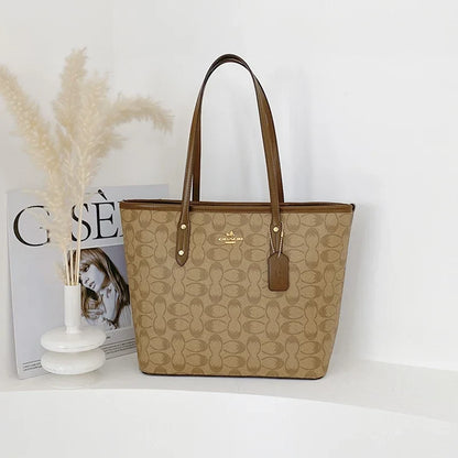 Niche Circular Print Tote Bag 2026 New Arrival Fashionable