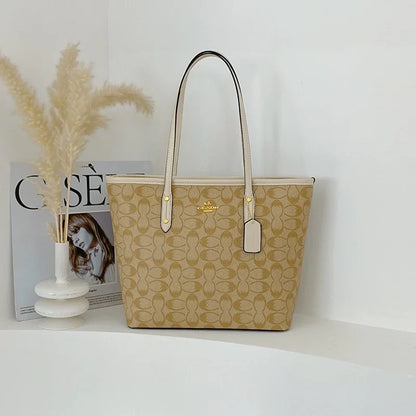 Niche Circular Print Tote Bag 2026 New Arrival Fashionable