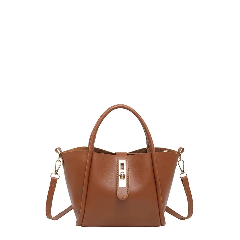 Fashionable Bucket Bag Women's Handbag Retro Crossbody Shoulder Bag