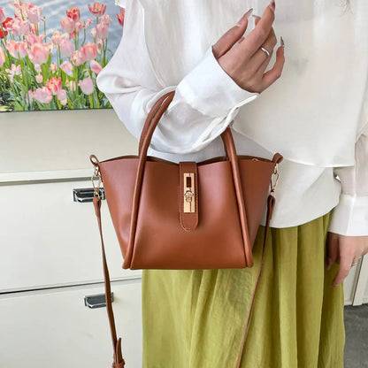 Fashionable Bucket Bag Women's Handbag Retro Crossbody Shoulder Bag