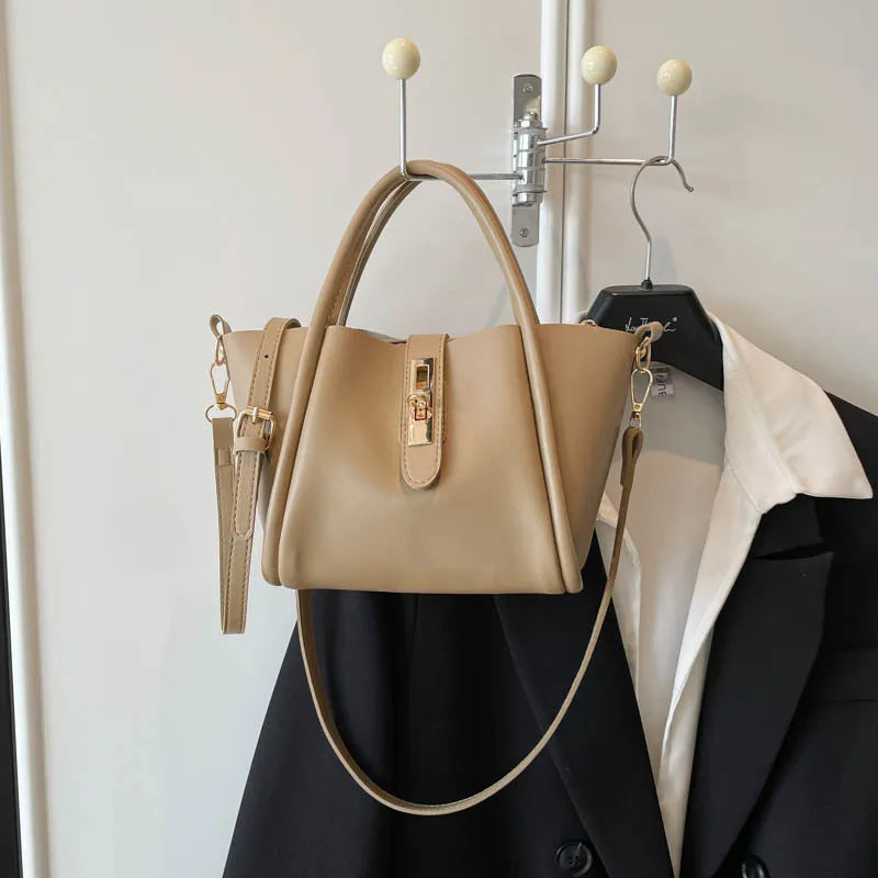 Fashionable Bucket Bag Women's Handbag Retro Crossbody Shoulder Bag