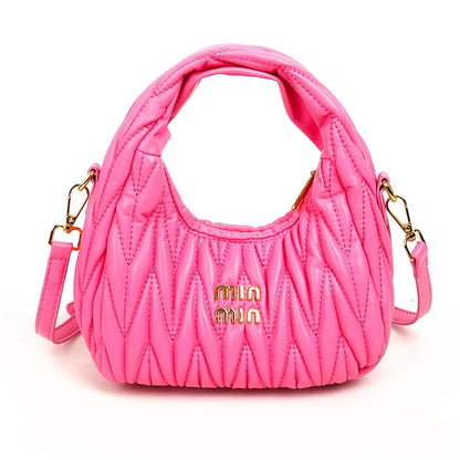 Designer Women Handbags 2026 French Women's Bag Pleated Miu Niche