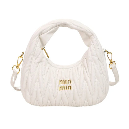 Designer Women Handbags 2026 French Women's Bag Pleated Miu Niche