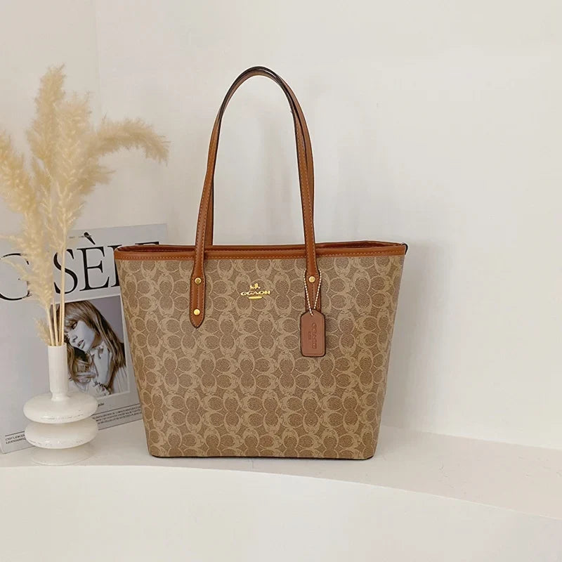 Niche Circular Print Tote Bag 2026 New Arrival Fashionable