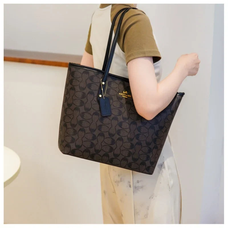 Niche Circular Print Tote Bag 2026 New Arrival Fashionable
