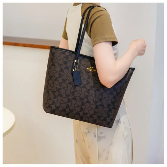 Niche Circular Print Tote Bag 2026 New Arrival Fashionable