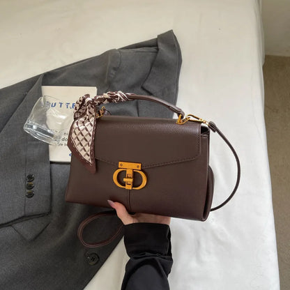 Elegant Silk Scarf Handbag Versatile Shoulder Bag Crossbody Design