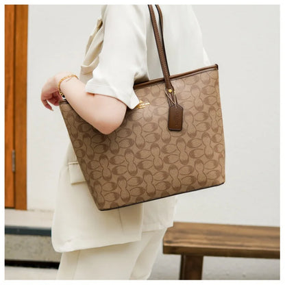 Niche Circular Print Tote Bag 2026 New Arrival Fashionable