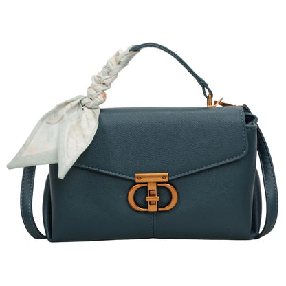 Elegant Silk Scarf Handbag Versatile Shoulder Bag Crossbody Design