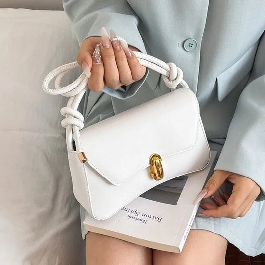 Korean Style French Lock Simple Quality 2026 New Vintage Handbag Women's