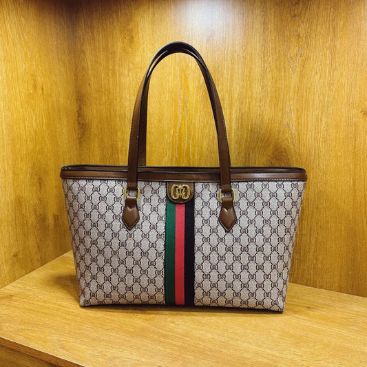 2026 Vintage Geometric Print Large Tote Bag New Arrival Fashionable Elegant
