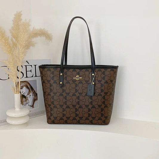 Niche Circular Print Tote Bag 2026 New Arrival Fashionable
