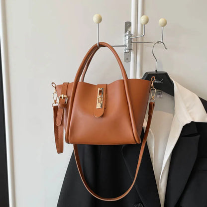 Fashionable Bucket Bag Women's Handbag Retro Crossbody Shoulder Bag