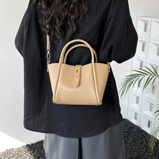 Fashionable Bucket Bag Women's Handbag Retro Crossbody Shoulder Bag