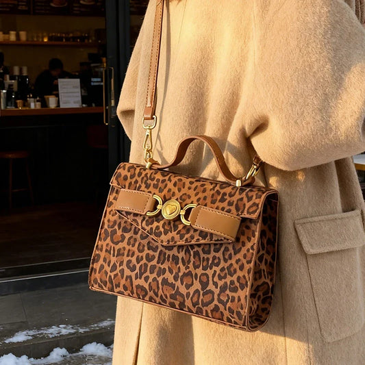 PU Leather Vintage Handbag for Women Short Top Handle Satchel Purse New Trend Crossbody
