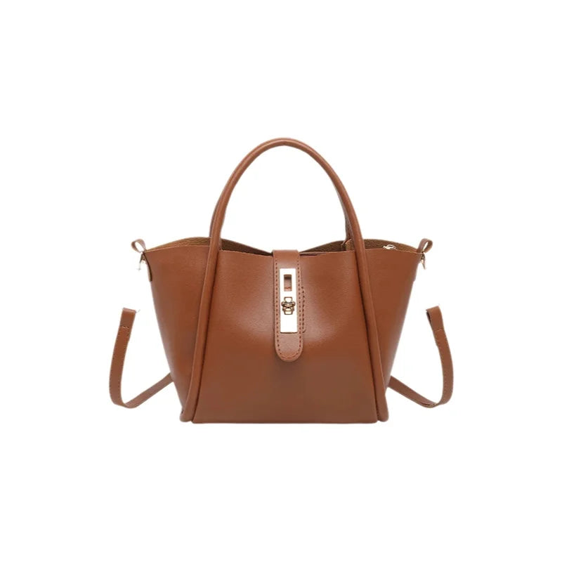 Fashionable Bucket Bag Women's Handbag Retro Crossbody Shoulder Bag